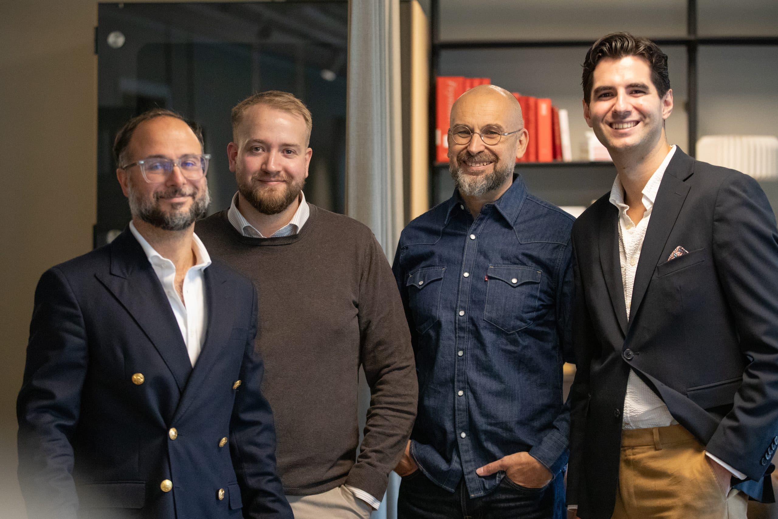 Sven Cristea, Filip Jarneving, Bartek Regerqvist och Joakim Ristén, teamet bakom Audit Studio